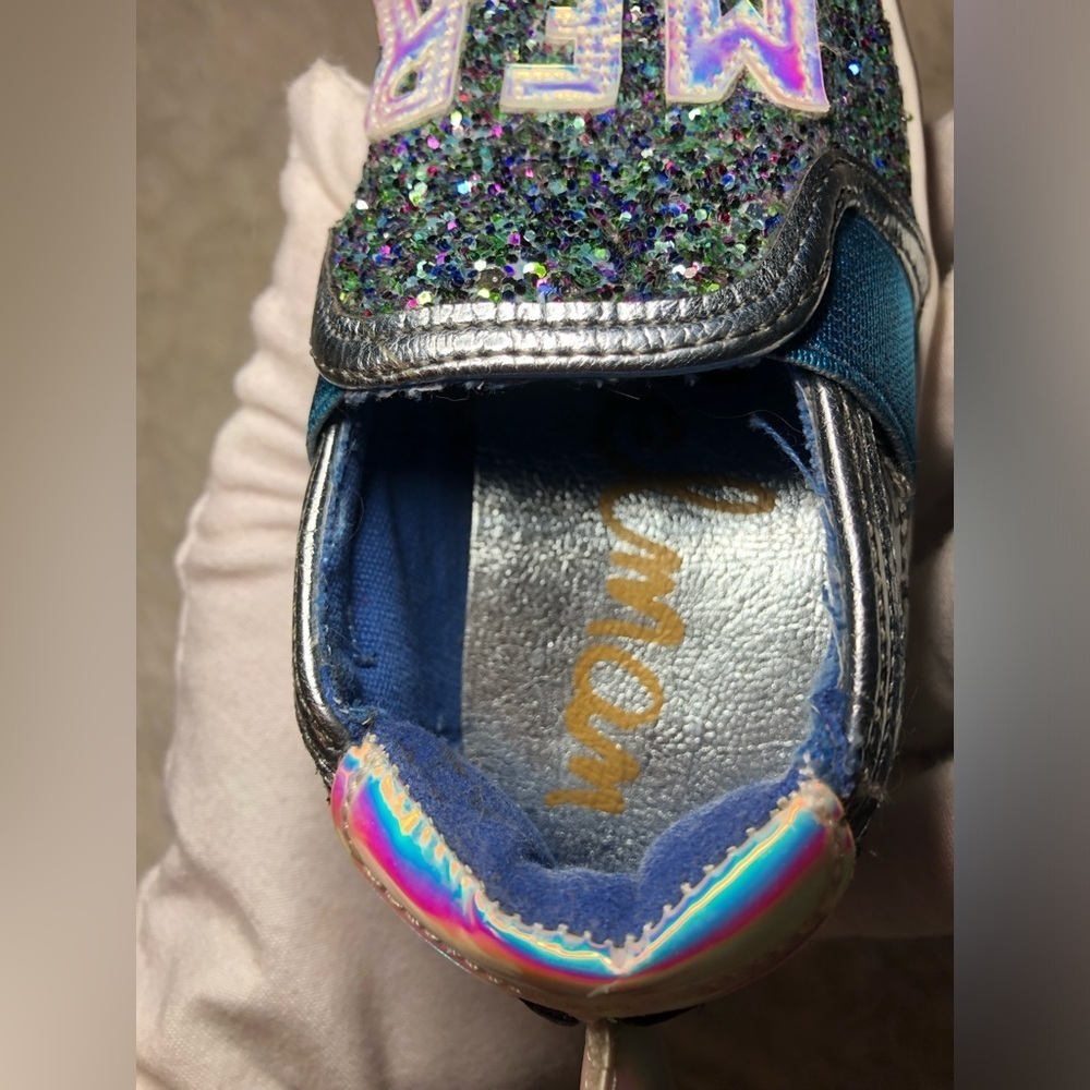 Sam Edelman Mermaid Glitter Kids Shoes size 6 NWOT - Picture 13 of 16